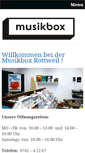 Mobile Screenshot of musikbox-rottweil.de