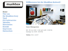 Tablet Screenshot of musikbox-rottweil.de